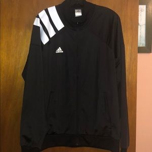 Never worn black adidas jacket size XL